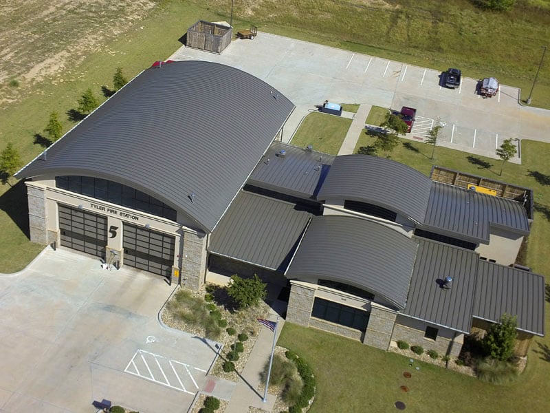 Maxima Standing Seam System on Fire Station (1)