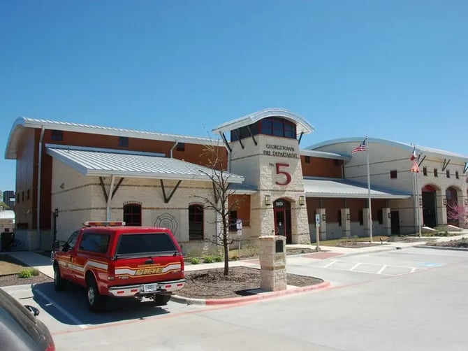 Standing Seam Roofing System Installed on Fire Station