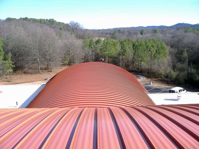 Standing Seam Roofing System on Industrial Building