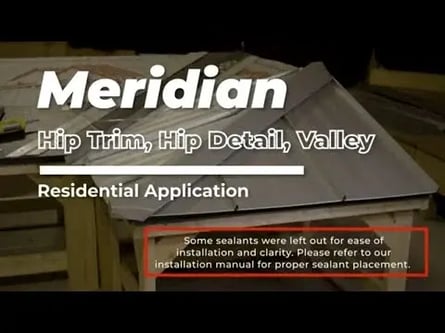 Meridian Standing Seam Trim Details Residential Application