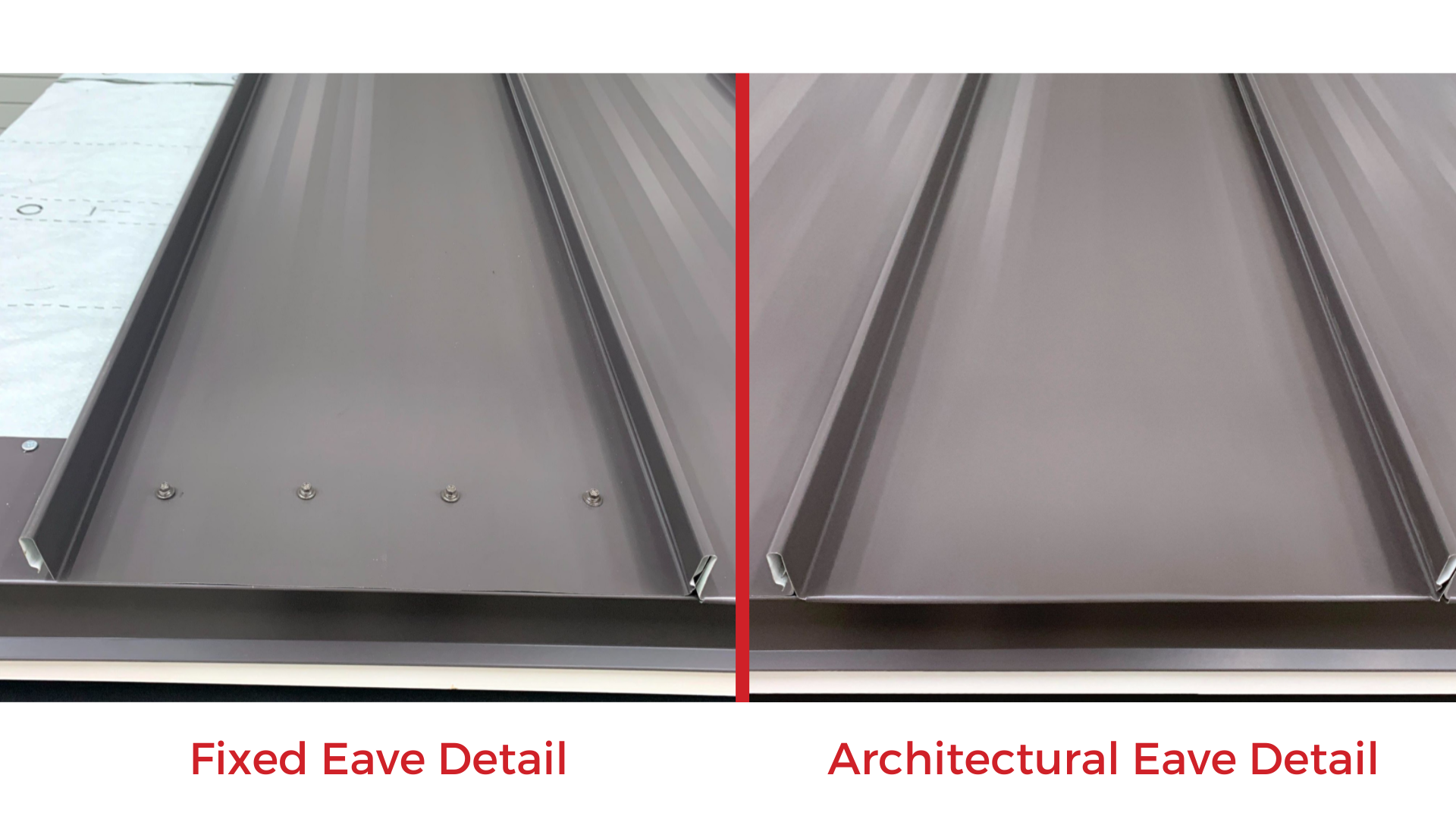 Architectural Standing Seam Details: Eave Flashing